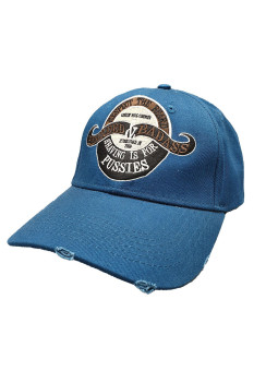 Bearded & Badass Strapback Hat - Blue