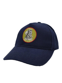 Indian First Nations A-Frame Snapback Hat – Navy