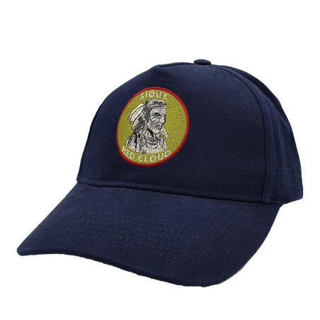 Indian First Nations A-Frame Snapback Hat – Navy