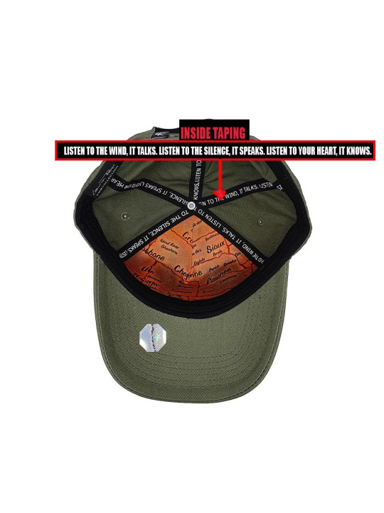 Indian First Nations A-Frame Snapback Hat – Washed Green