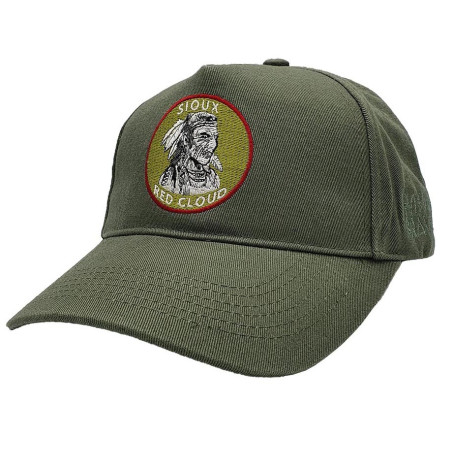 Indian First Nations A-Frame Snapback Hat – Washed Green