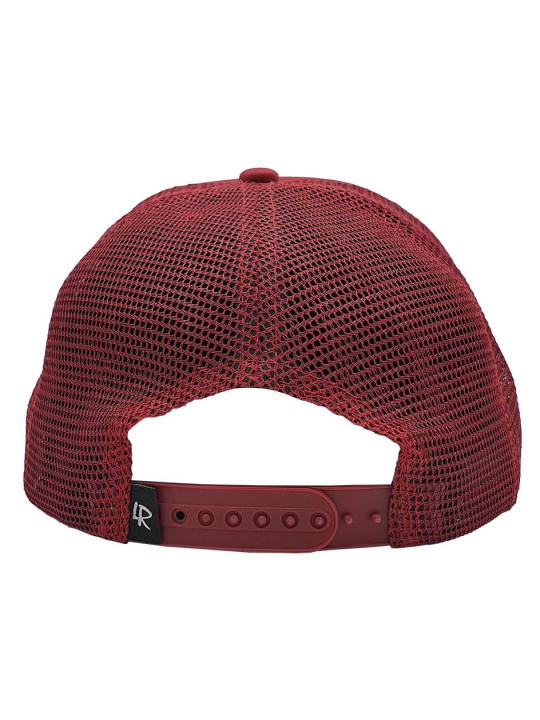 Rose Patch Snapback Trucker - Burgundy