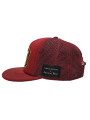 Rose Patch Snapback Trucker - Burgundy