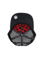 Plaid Red/Black Rose Trucker Snapback Hat