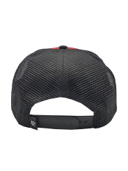Plaid Red/Black Rose Trucker Snapback Hat
