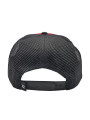 Plaid Red/Black Rose Trucker Snapback Hat