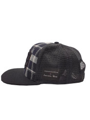 Plaid Black/White Trucker Snapback Hat