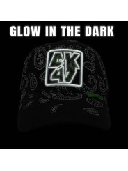 Paisley AK47 Snapback Hat - Glow in the dark