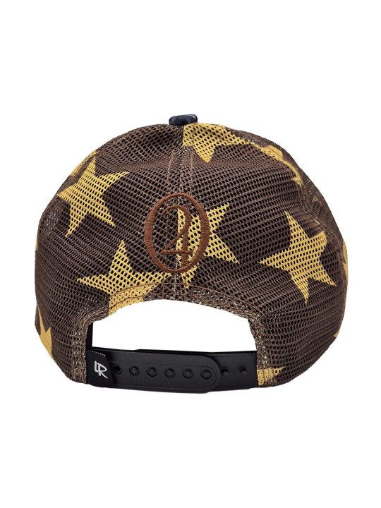 Elevated Grizzly Roses Trucker Snapback Hat