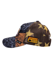 Elevated Grizzly Roses Trucker Snapback Hat