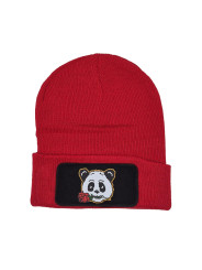 Cuffed Beanie - Invincible Panda - Red