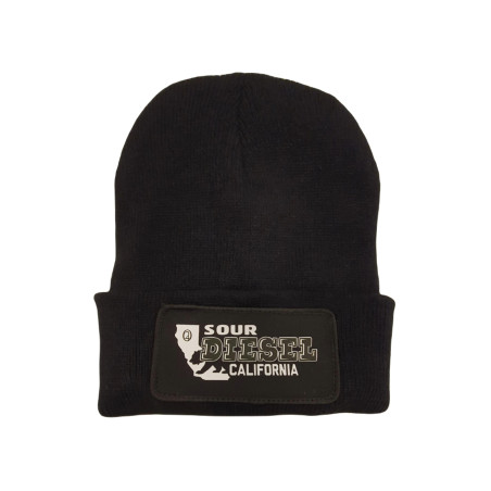 Cuffed Beanie - Sour Diesel California Patch - Black