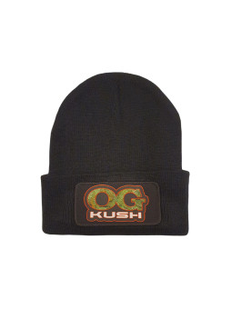 Cuffed Beanie - OG Kush Patch - Black