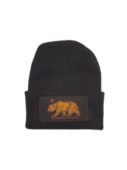 Cuffed Beanie - Elevated Grizzly Patch - Black