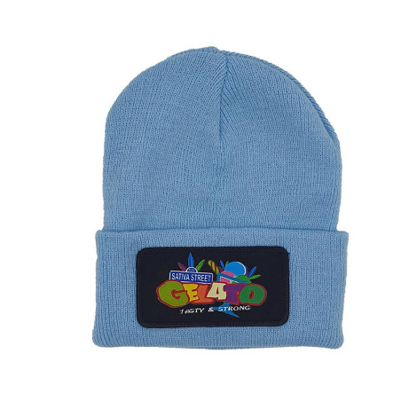 Cuffed Beanie - Gelato Patch - Sky Blue