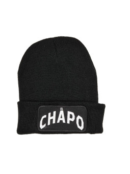 Cuffed Beanie - El Chapo Patch - Black
