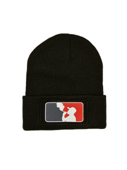 Cuffed Beanie - 420 Smokers Patch - Black