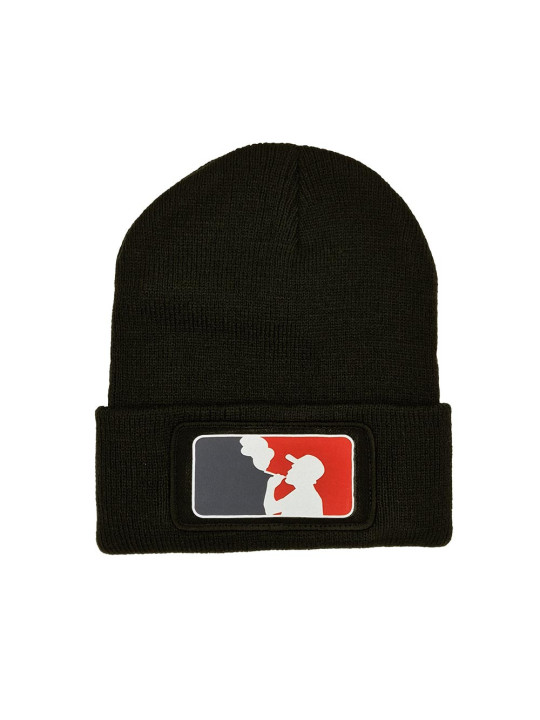 Cuffed Beanie - 420 Smokers Patch - Sky Blue