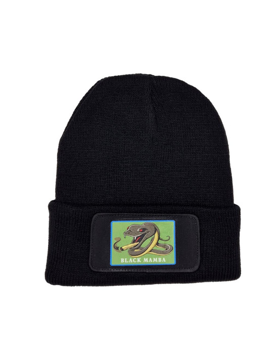 Cuffed Beanie - Black Mamba Patch - Black