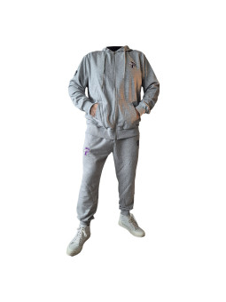 Purple Punch 420 Jogging Set - Heather Grey
