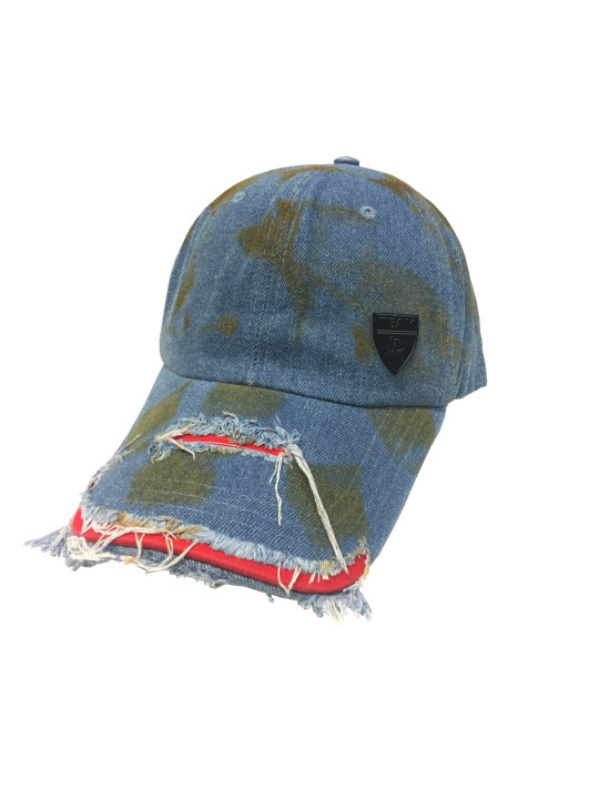 Lauren Rose XCLSV Damaged Denim Long Visor