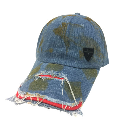 Lauren Rose XCLSV Damaged Denim Long Visor