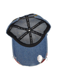 Lauren Rose XCLSV Damaged Denim Long Visor